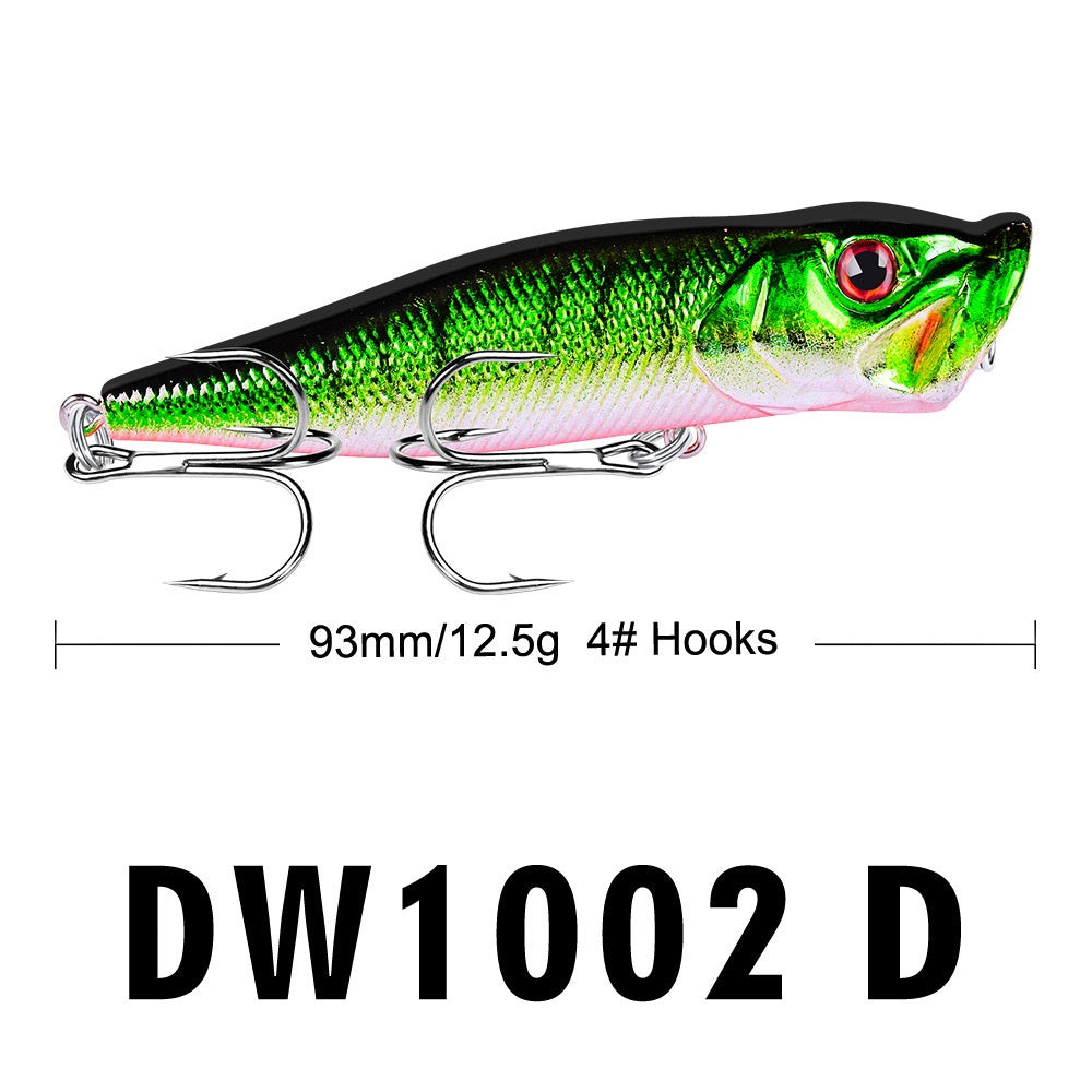 PROBEROS  Umpan Pancing Lure Popper 9.5CM 12G Umpan Keras Plastik DW1002 LP004