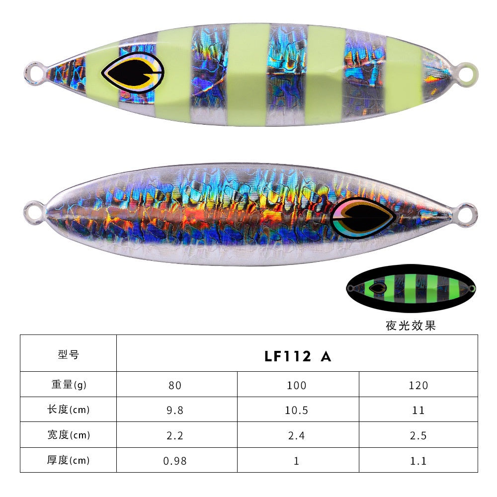 Proberos  Umpan Pancing Metal Jig Stripe GID 80g / 100g / 120g Umpan Metal Jig MJ007