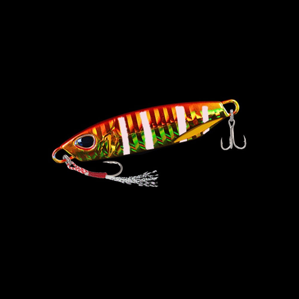 Umpan Pancing Metal Jig (GID) 10g 15g 20g 30g 40g Metal Jig Double Hook Tajam MJ009
