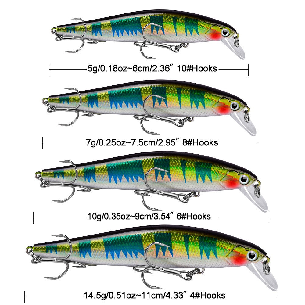 Proberos Lure Minnow sinking 5g/7g/10g/14g umpan minnow casting MN055