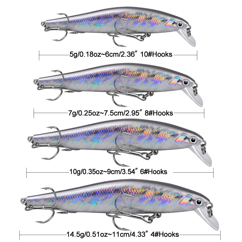 Proberos Lure Minnow sinking 5g/7g/10g/14g umpan minnow casting MN055