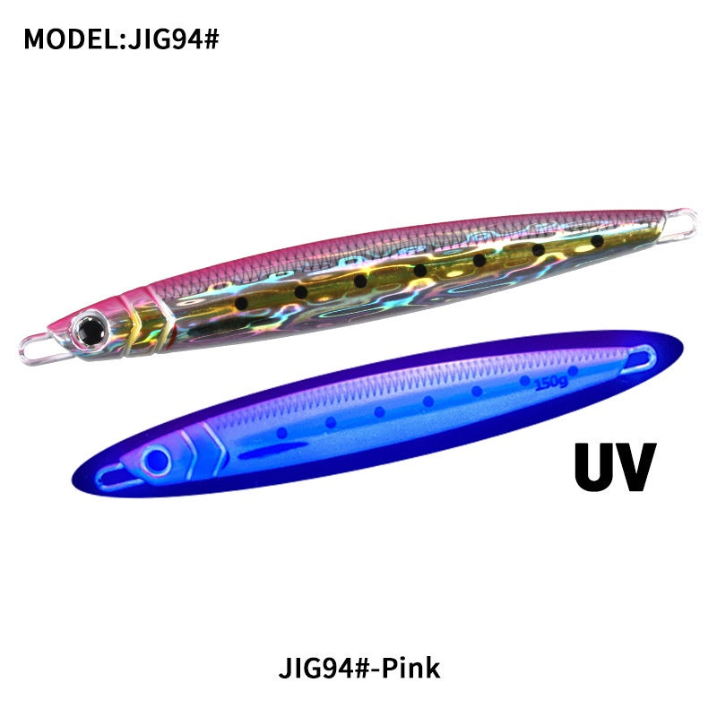 LureKiller Umpan Pancing Metal Jig 60-200G Asli 3D Printing SuperBait MJ035