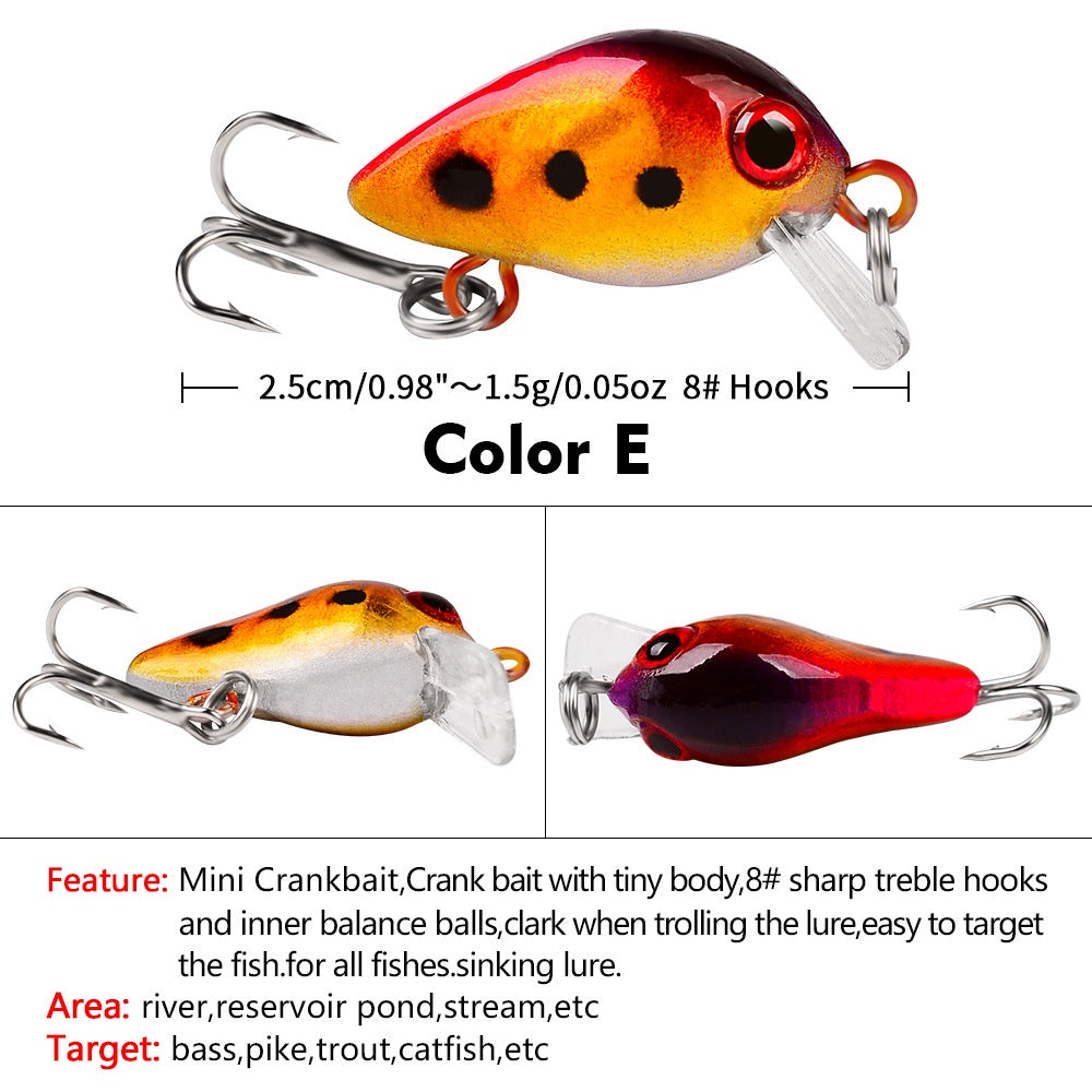 PROBEROS Umpan pancing Ultralight lure minnow mini 2.6cm/1.6g umpan casting UL MN135