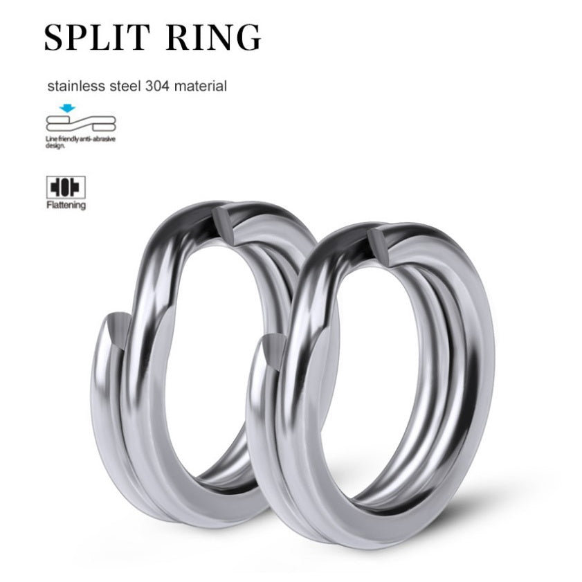 PROBEROS SPLIT RING STAINLESS 100PCS/PACK DAC001 DOUBLE LAYER Ring Umpan Pancing SR116
