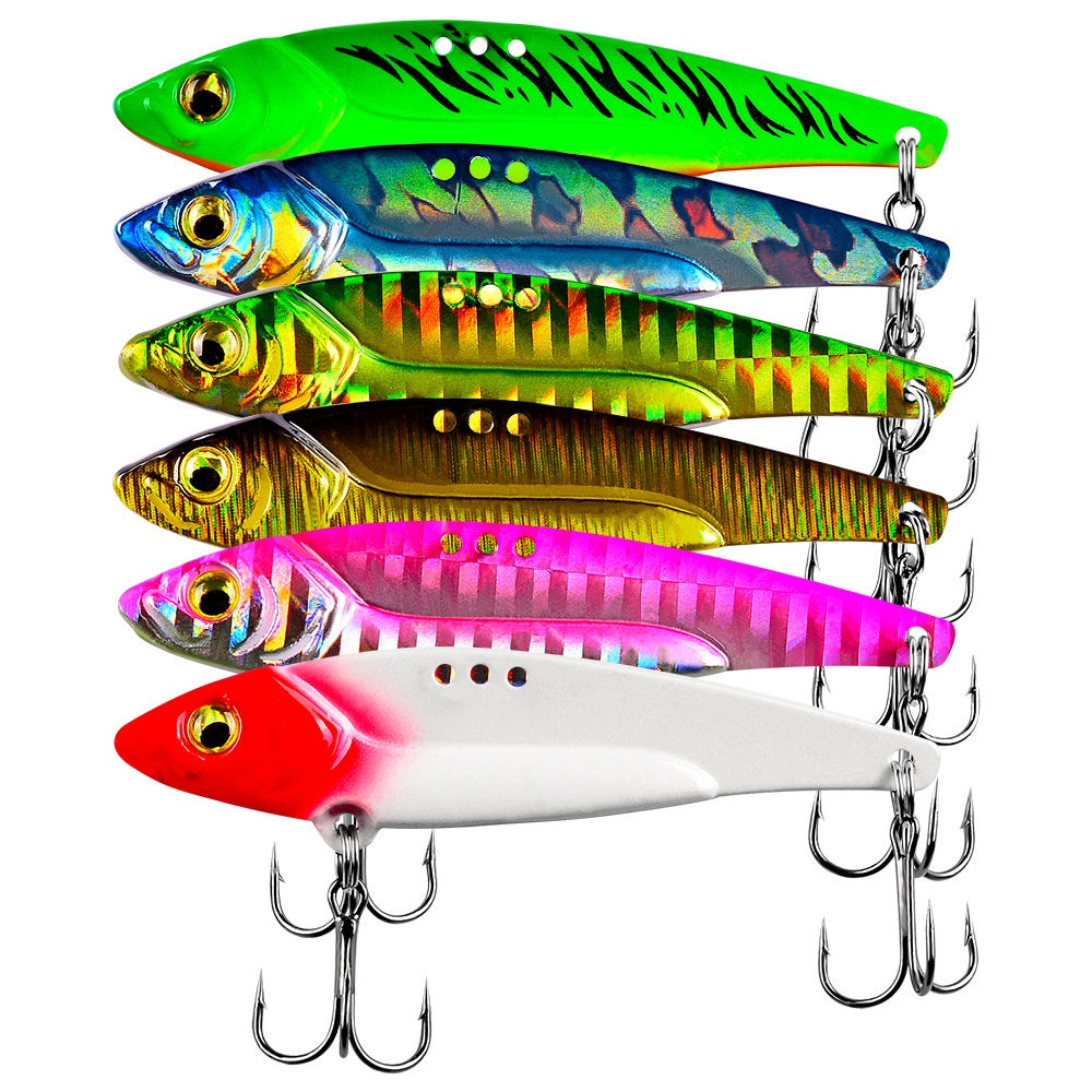 PROBEROS Umpan Casting metal VIB 5g/7g/12g/17g/20g lure Hardbait bentuk ikan MJ107