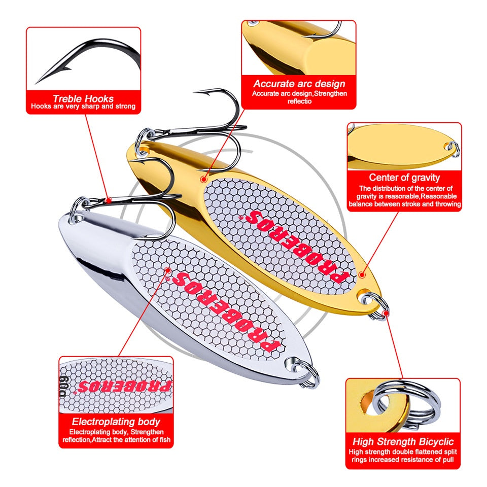PROBEROS Umpan Casting Spoon 3-35G Lure Spoon MJ117