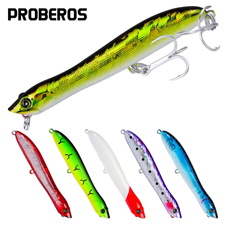 PROBEROS Umpan Pancing Lure Popper 6g/8.3cm Hook BKB 8# umpan top water LP136