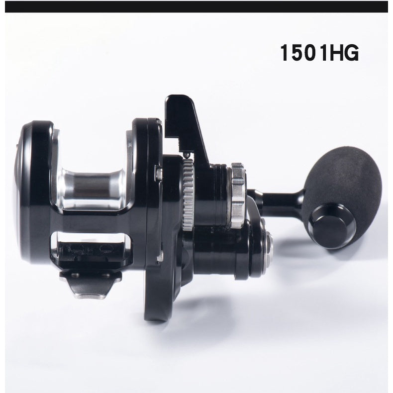 Lurekiller OCEA JIGGER Reel Pancing OH 1500HG/1501HG 24Kg Reel Pancing Jigging Overhead Plat Besi RP023