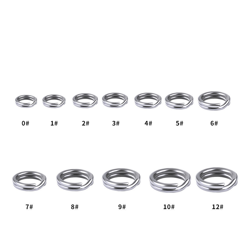 PROBEROS SPLIT RING STAINLESS 100PCS/PACK DAC001 DOUBLE LAYER Ring Umpan Pancing SR116