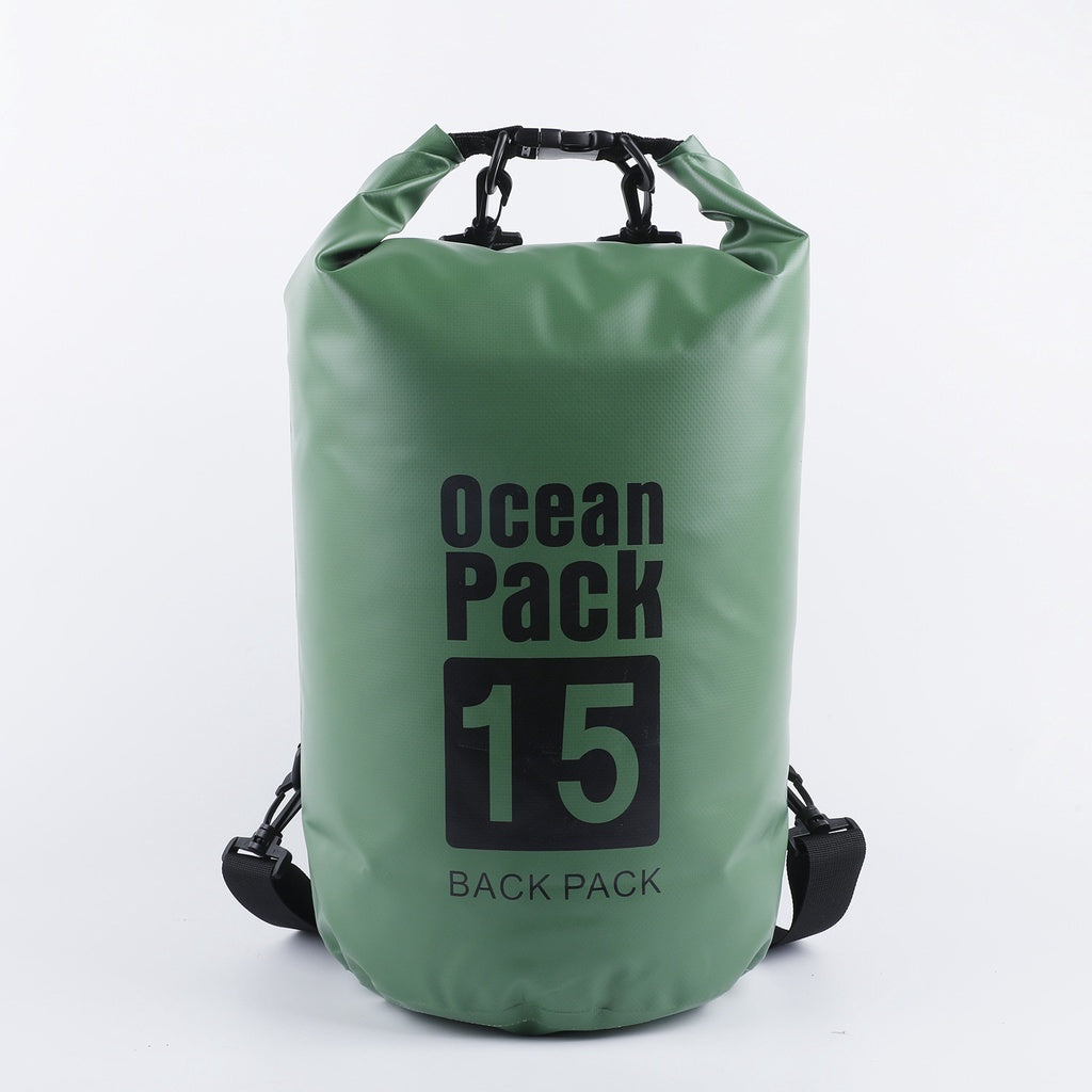 Dry Bag Ocean Tas Mancing anti air 2L/5L/10L/15L/20L/30L Tas WATERPROOF PVC portabel multifungsi TM175