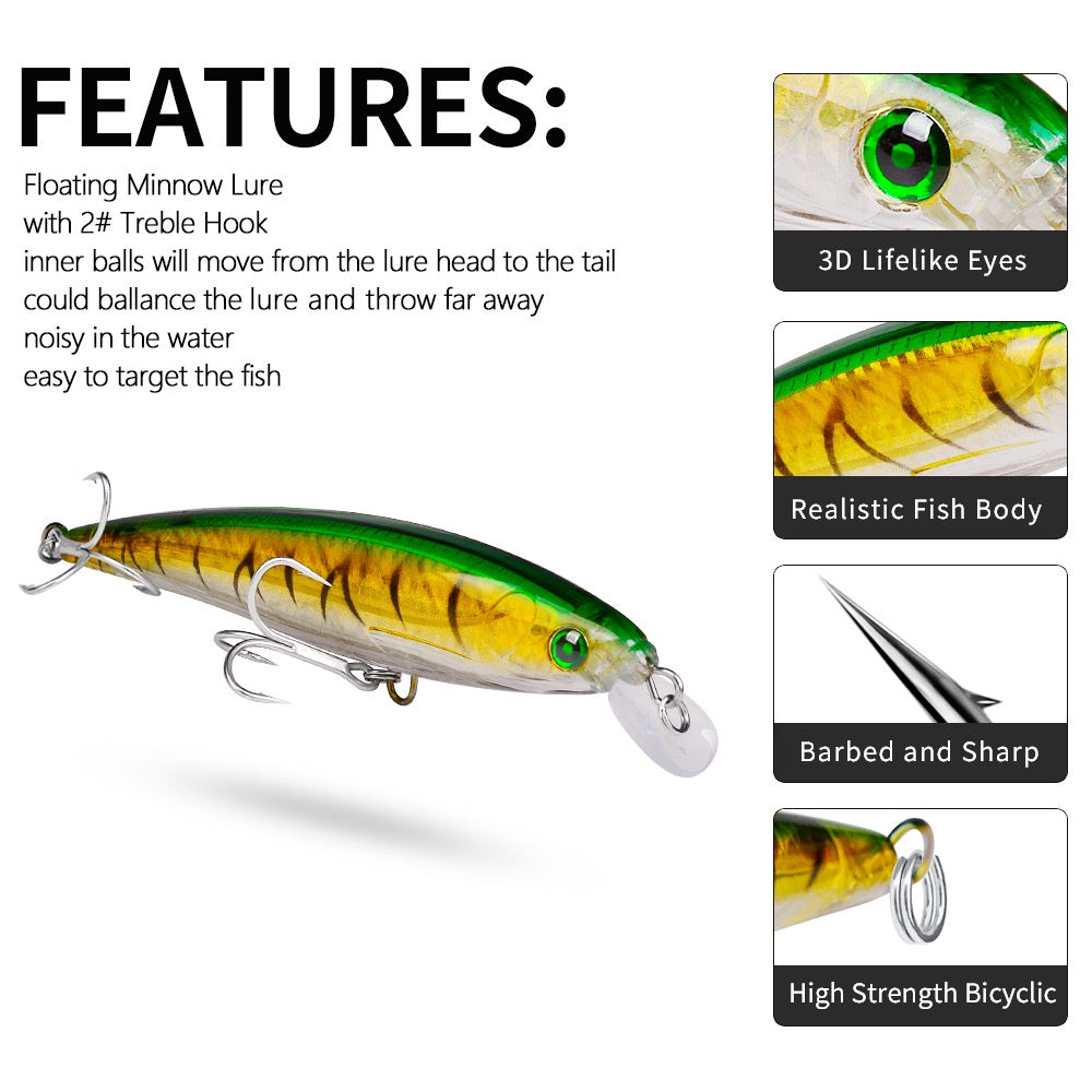 PROBEROS Lure Minnow Floating 43g/16cm umpan casting/trolling MN141