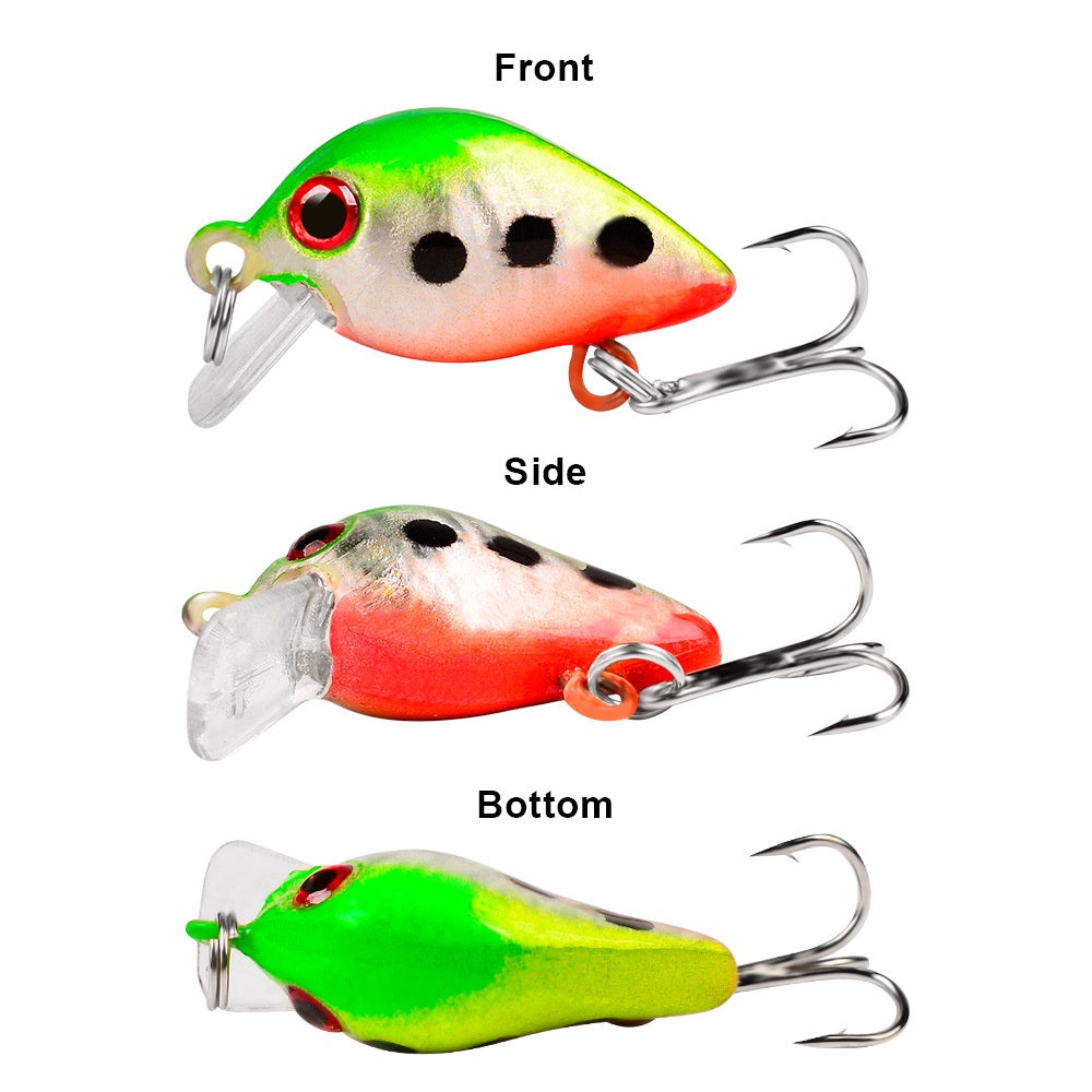 PROBEROS Umpan pancing Ultralight lure minnow mini 2.6cm/1.6g umpan casting UL MN135