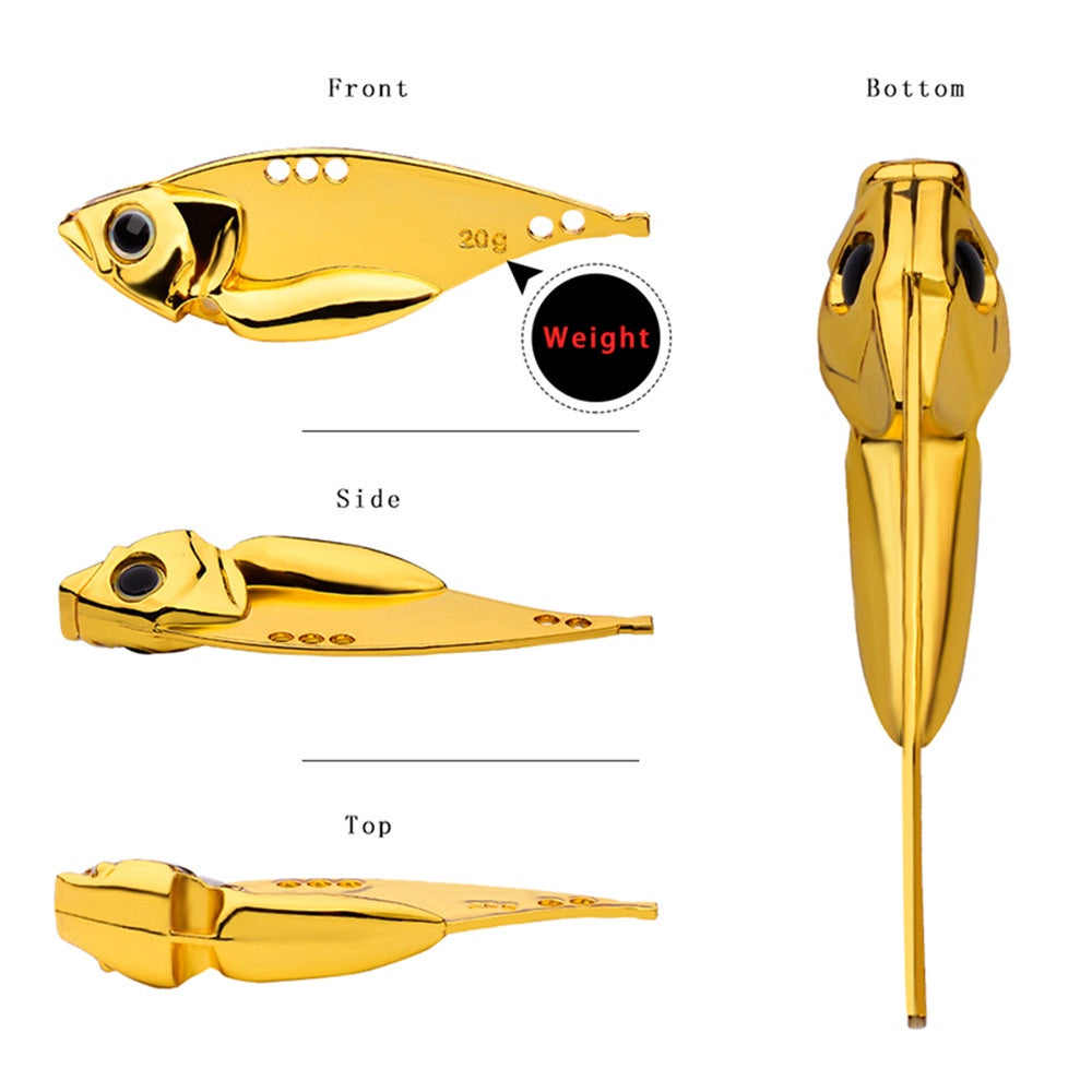 PROBEROS Metal Fast Sinking VIB 5g/7g/10g/15g/20g Umpan pancing Metal VIB MJ114