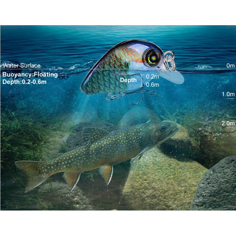 Proberos Lure minnow mini 1.95g / 2.8cm Umpan Ultralight Casting MN122
