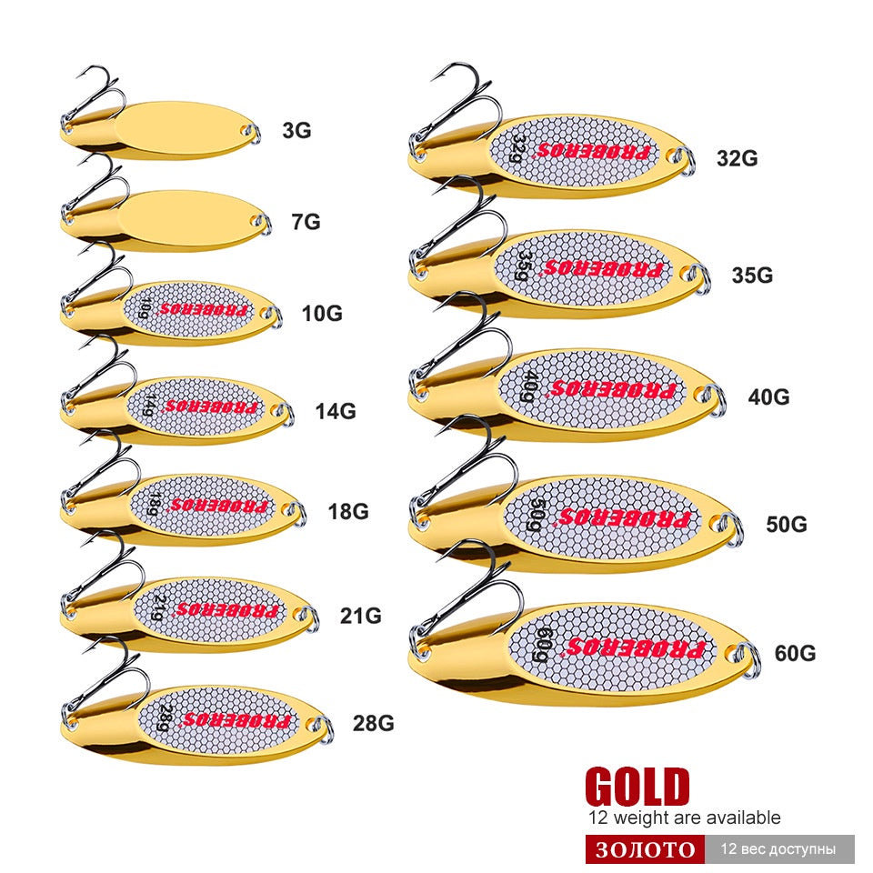 PROBEROS Umpan Casting Spoon 3-35G Lure Spoon MJ117