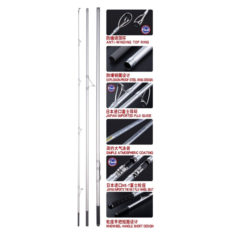Joran Pancing FUJI Lurekiller LongCast Surf 4.2M Cw 100-250g Joran pasiran Ring Fuji JP030