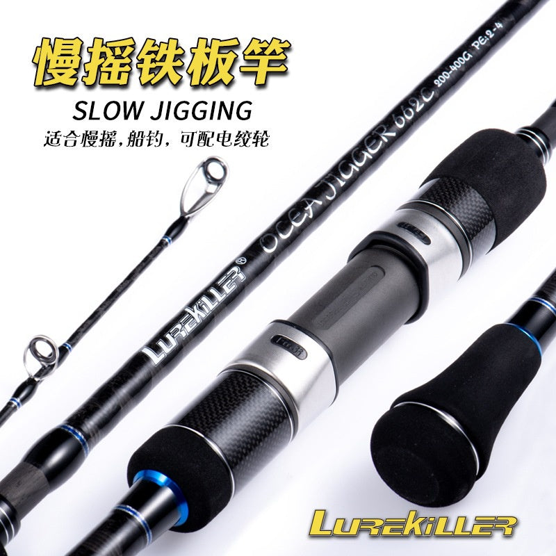 Lurekiller Ocea Jigger Joran Pancing jigging spesial bahan Hi-Power X 1.98m ring guide FUJI 662C spinning dan casting JP024
