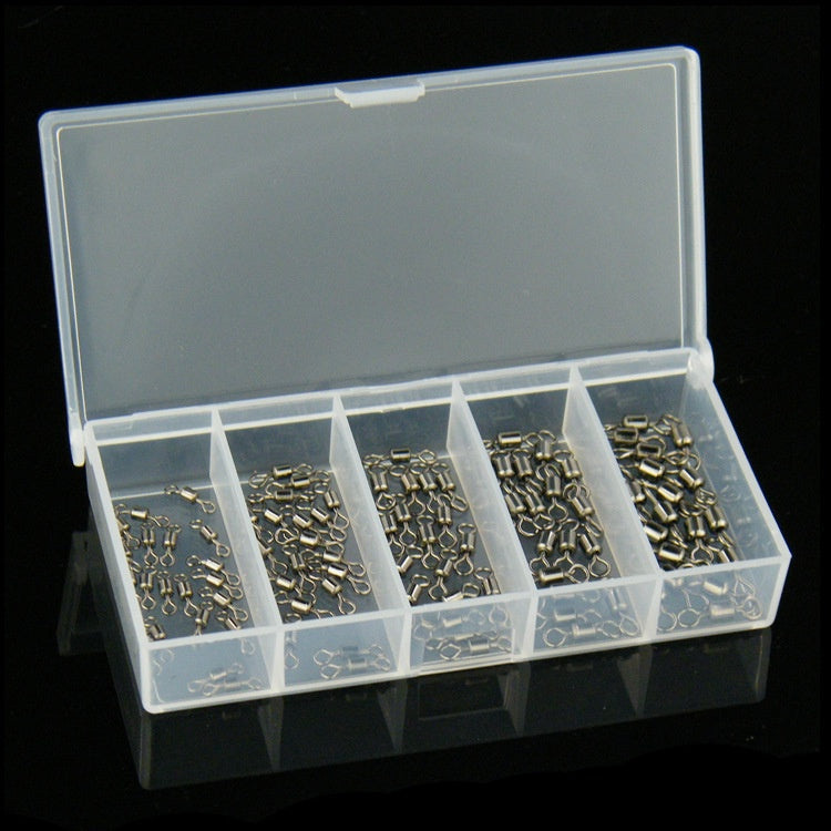 100pcs & 250pcs kili-kili pancing rolling swivel KUAT tahan karat No 9-10-11-12-13 Kemasan Kotak KUP151