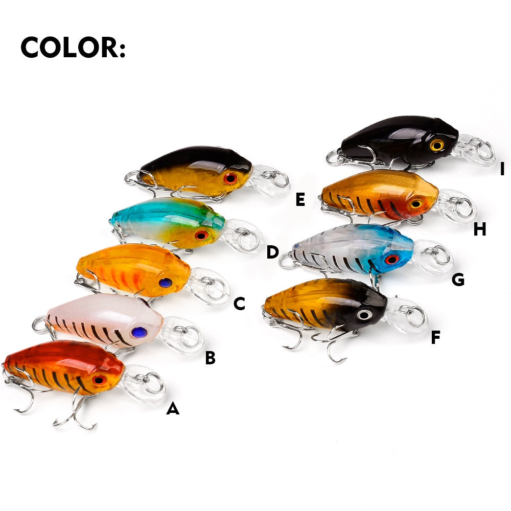 PROBEROS umpan Pancing Minnow CrankBait 4g/4.5cm lure casting UL MN132