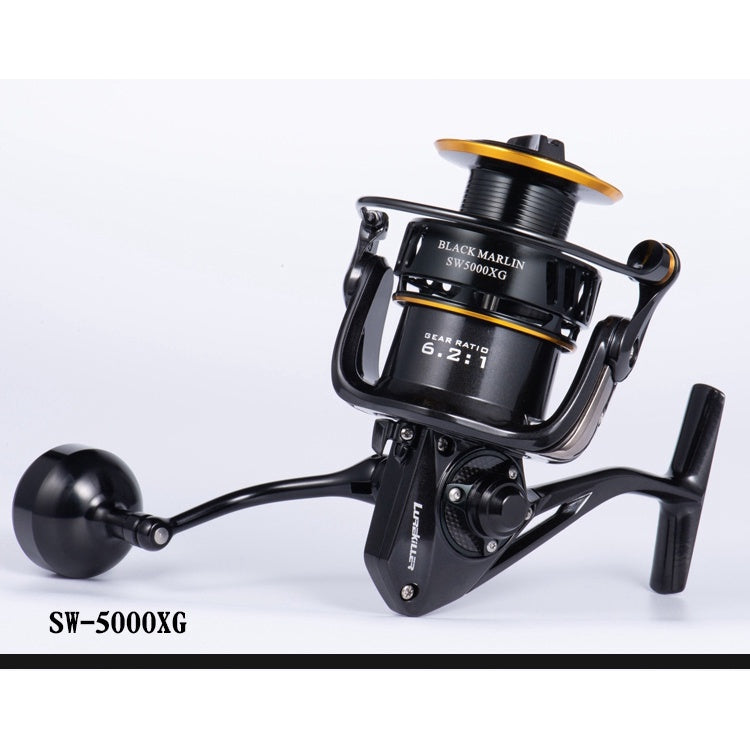 Lurekiller BLACK MARLIN SW4000XG SW5000XG SW6000HG SW10000HG Reel Pancing Full Metal Spinning Jigging asli jepang 35KG PE5 Drag SaltWater RP024