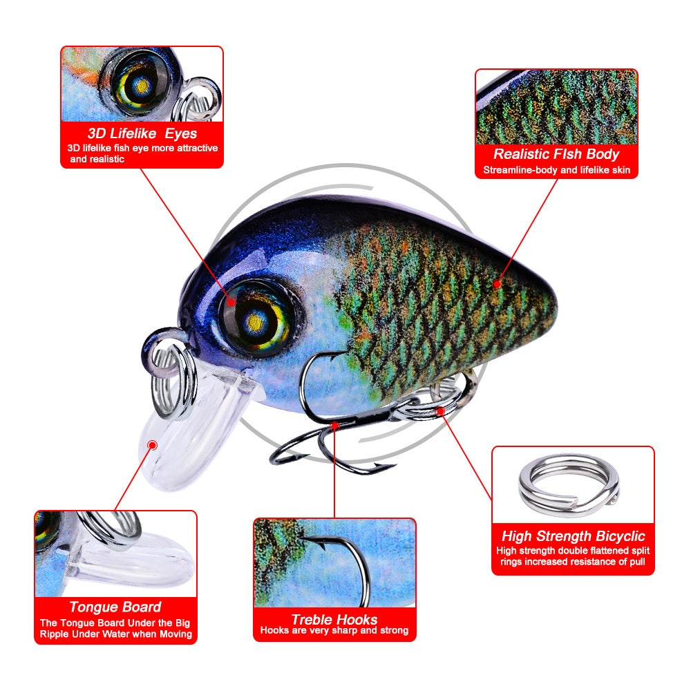 Proberos Lure minnow mini 1.95g / 2.8cm Umpan Ultralight Casting MN122