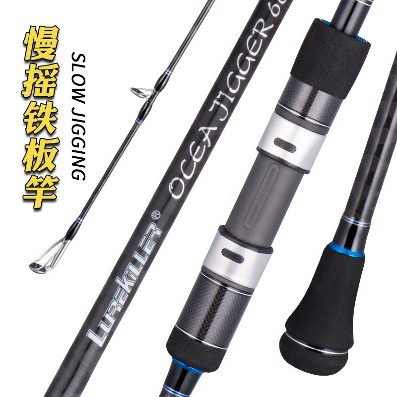 Lurekiller Ocea Jigger Joran Pancing jigging spesial bahan Hi-Power X 1.98m ring guide FUJI 662C spinning dan casting JP024