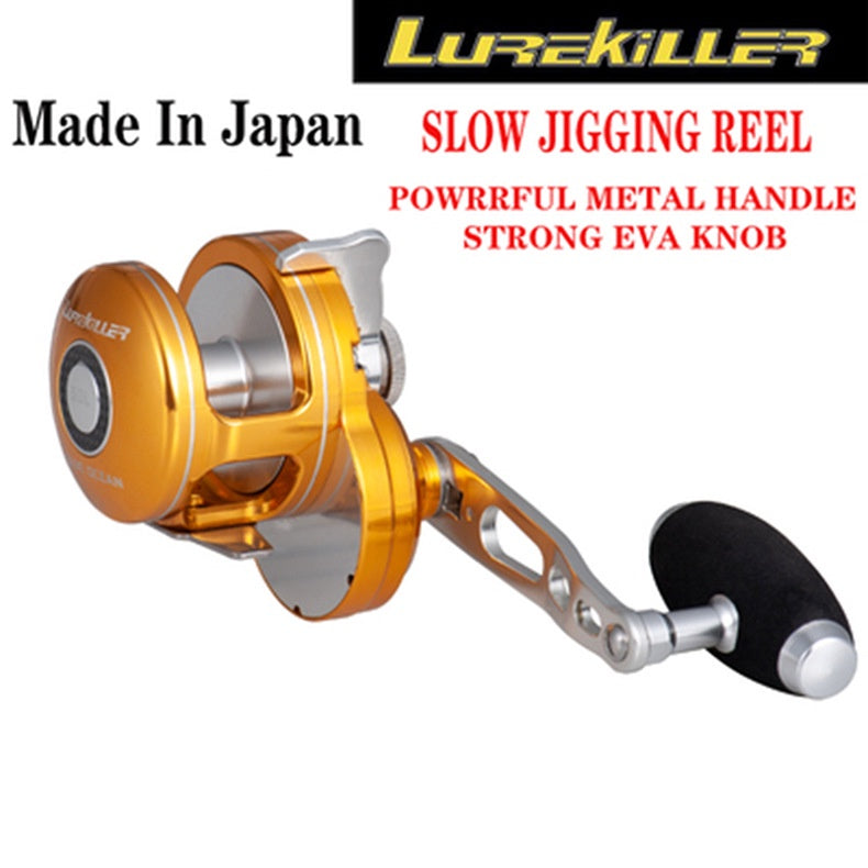 Reel Pancing Lurekiller Blue Ocean 10+2BB max drag 23Kg PE4-300M TWO HANDLE reel pancing jigging trolling RP014
