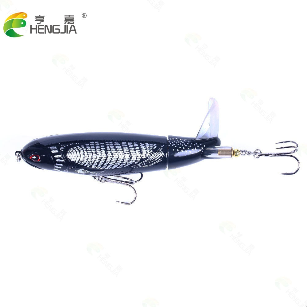 Hengjia umpan minnow pencil ekor berputar 13g lure popper topwater MN176