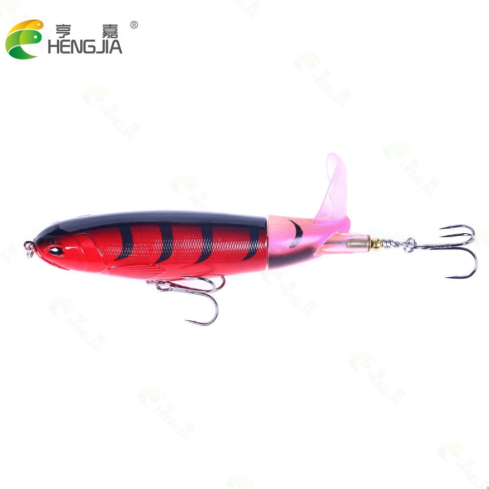 Hengjia umpan minnow pencil ekor berputar 13g lure popper topwater MN176