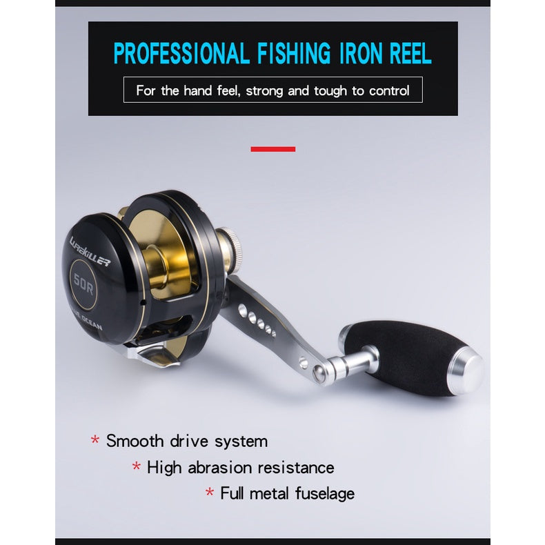Reel Pancing Lurekiller Blue Ocean 10+2BB max drag 23Kg PE4-300M TWO HANDLE reel pancing jigging trolling RP014