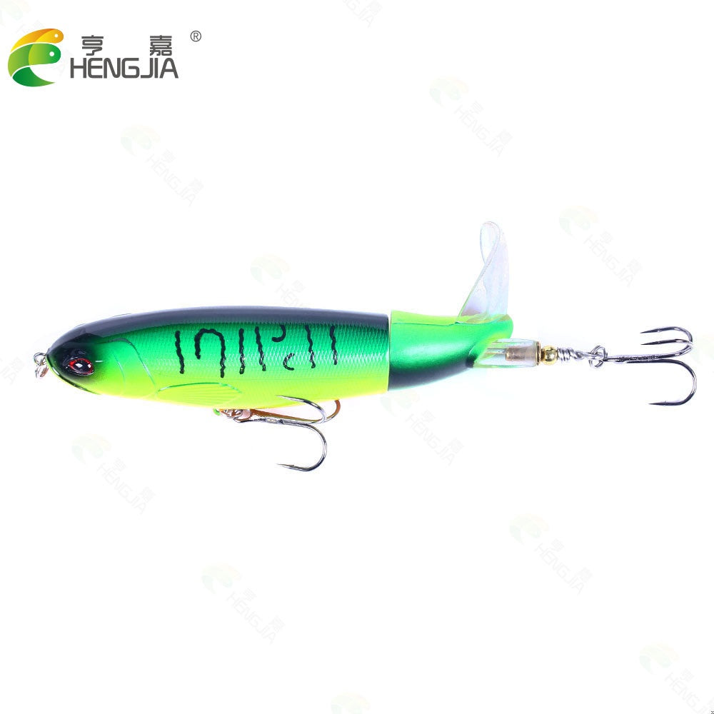 Hengjia umpan minnow pencil ekor berputar 13g lure popper topwater MN176