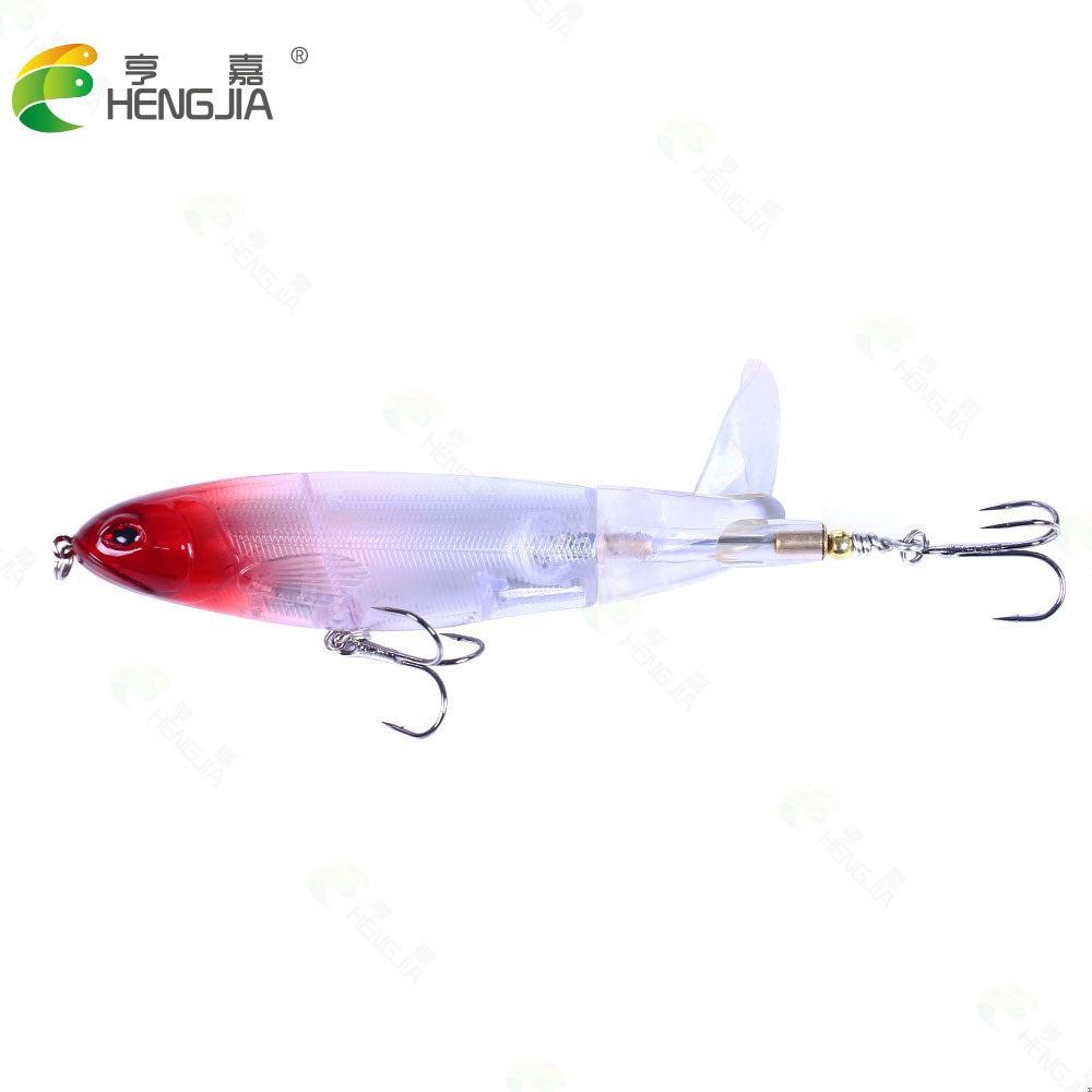 Hengjia umpan minnow pencil ekor berputar 13g lure popper topwater MN176